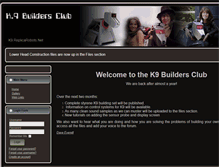 Tablet Screenshot of k9.replicarobots.net